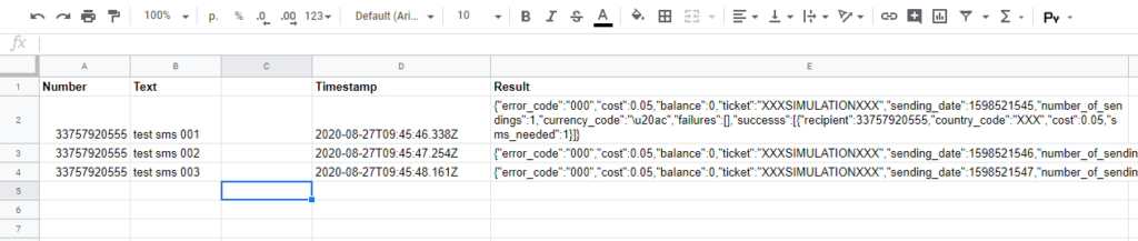 send sms google sheet 23