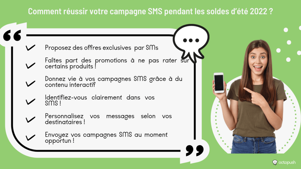 Comment réussir votre campagne SMS pendant les soldes d’été 2022 ?