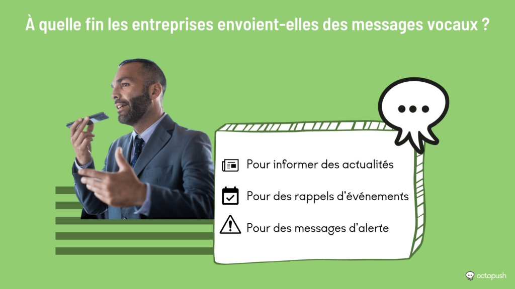 fin entreprises envoient messages vocaux