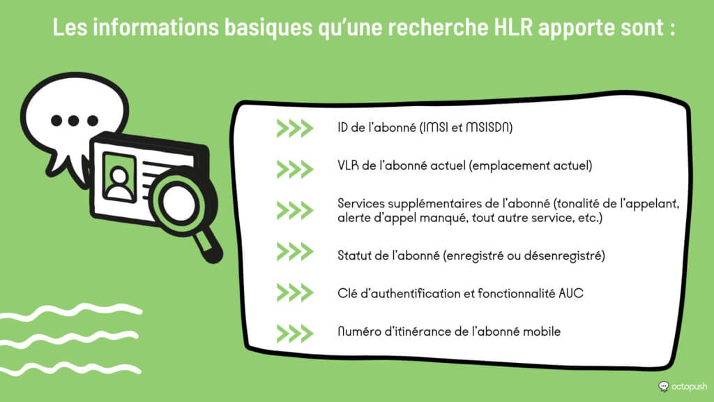 Les informations basiques qu’une recherche HLR apporte