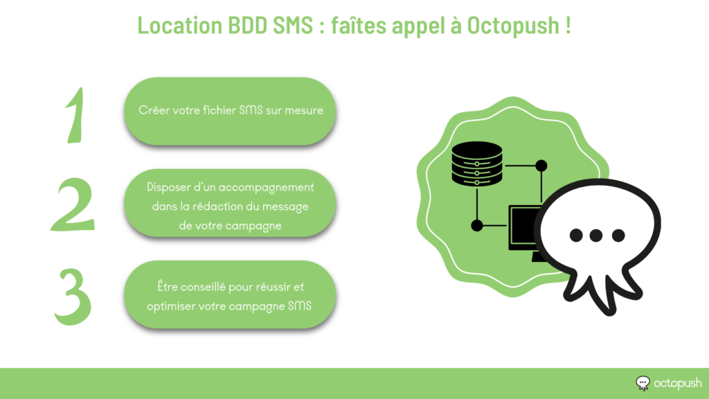 Location BDD SMS : faîtes appel à Octopush !