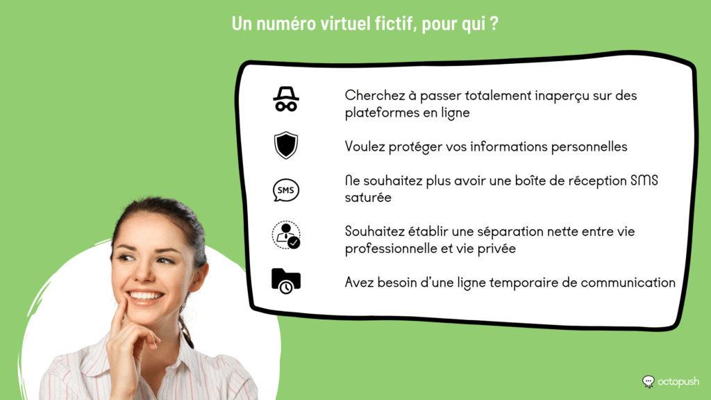 Numéro virtuel fictif : pour qui ?