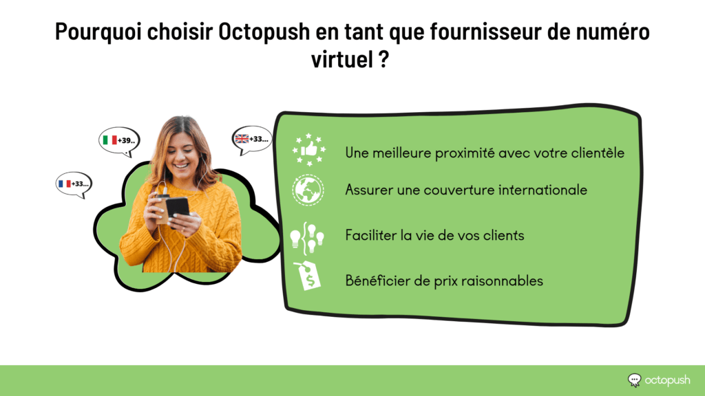 Pourquoi choisir Octopush en tant que fournisseur de numéro virtuel ?