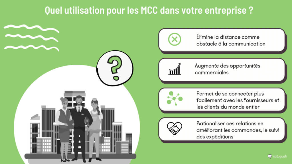 Utilisation pour les MCC dans votre entreprise